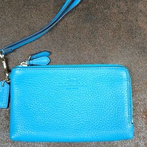 Coach blue wallet